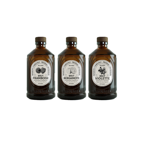 Bacanha Trio Pack Bergamot Violet Raspberry  - 3 x 40cl (Organic)